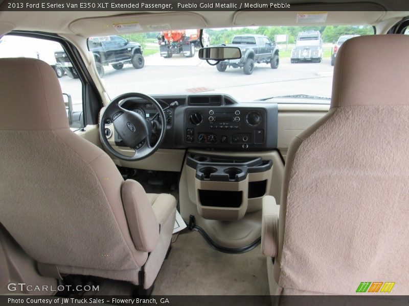 Pueblo Gold Metallic / Medium Pebble 2013 Ford E Series Van E350 XLT Extended Passenger