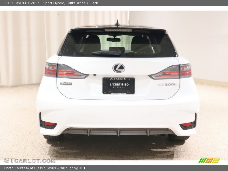 Ultra White / Black 2017 Lexus CT 200h F Sport Hybrid