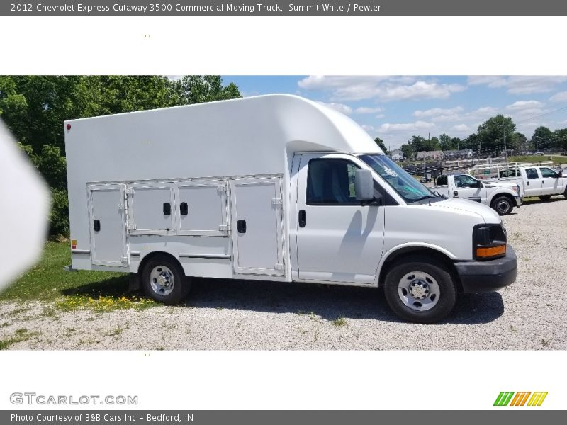 Summit White / Pewter 2012 Chevrolet Express Cutaway 3500 Commercial Moving Truck
