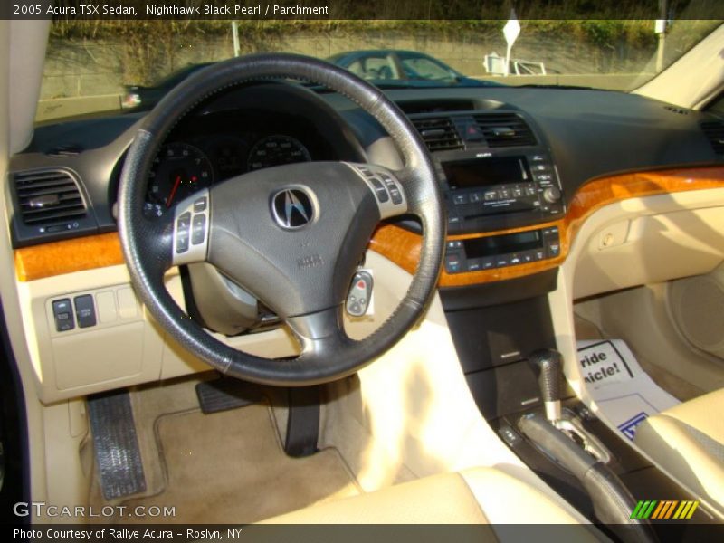 Nighthawk Black Pearl / Parchment 2005 Acura TSX Sedan
