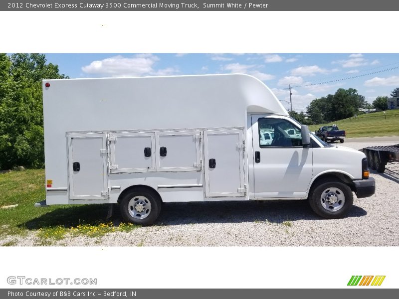 Summit White / Pewter 2012 Chevrolet Express Cutaway 3500 Commercial Moving Truck