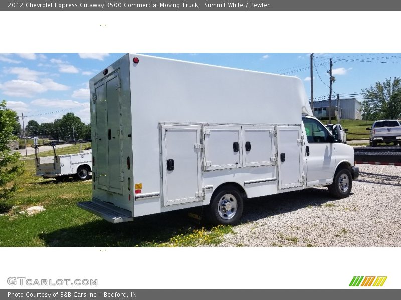 Summit White / Pewter 2012 Chevrolet Express Cutaway 3500 Commercial Moving Truck