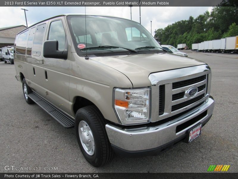 Pueblo Gold Metallic / Medium Pebble 2013 Ford E Series Van E350 XLT Extended Passenger