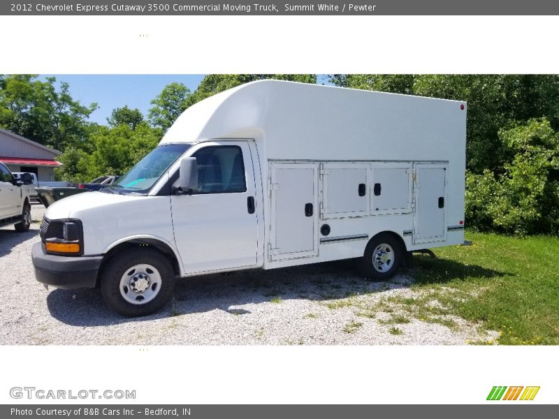Summit White / Pewter 2012 Chevrolet Express Cutaway 3500 Commercial Moving Truck