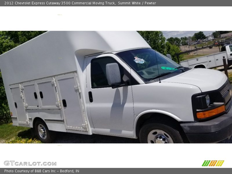 Summit White / Pewter 2012 Chevrolet Express Cutaway 3500 Commercial Moving Truck