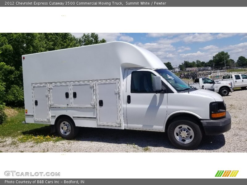 Summit White / Pewter 2012 Chevrolet Express Cutaway 3500 Commercial Moving Truck