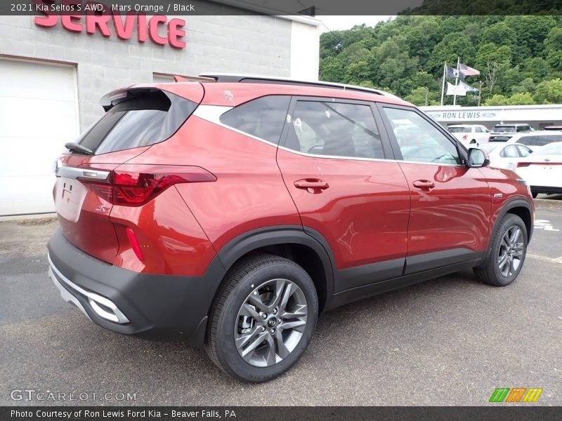 Mars Orange / Black 2021 Kia Seltos S AWD