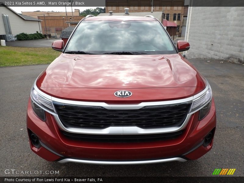 Mars Orange / Black 2021 Kia Seltos S AWD