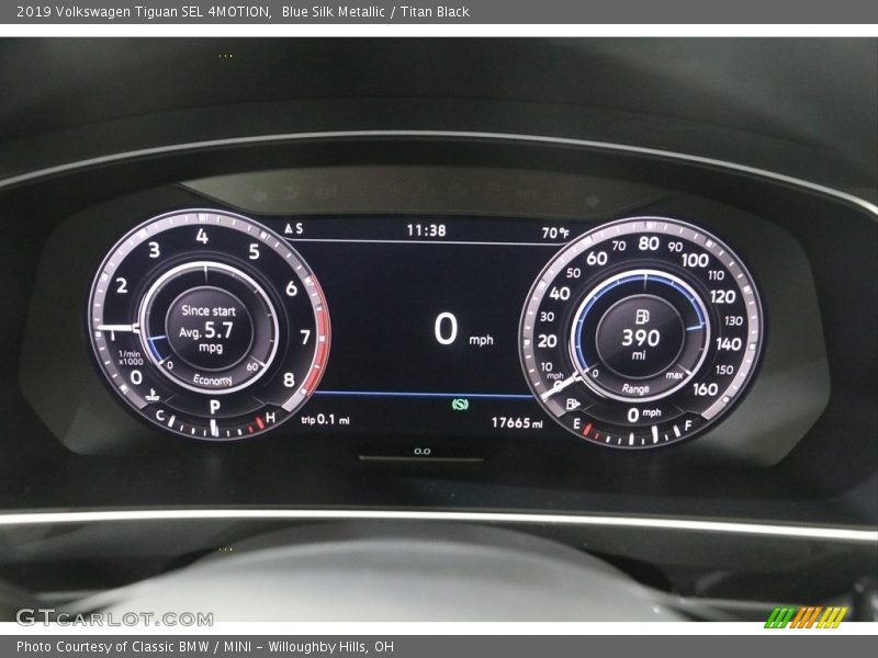 Blue Silk Metallic / Titan Black 2019 Volkswagen Tiguan SEL 4MOTION
