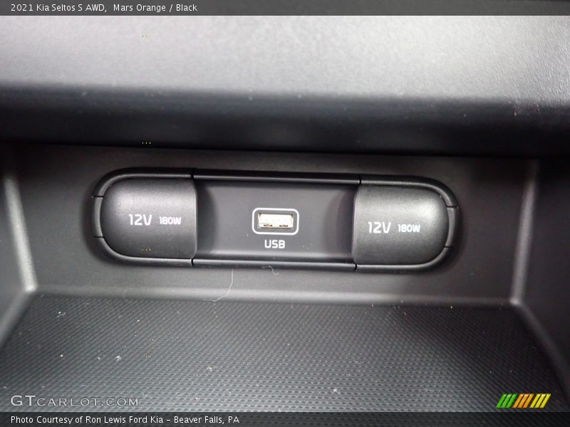 Mars Orange / Black 2021 Kia Seltos S AWD