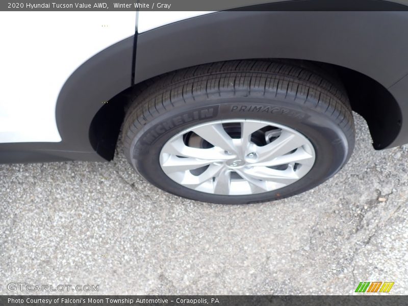 Winter White / Gray 2020 Hyundai Tucson Value AWD