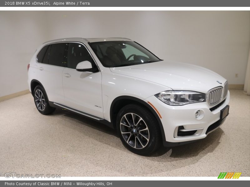 Alpine White / Terra 2018 BMW X5 xDrive35i