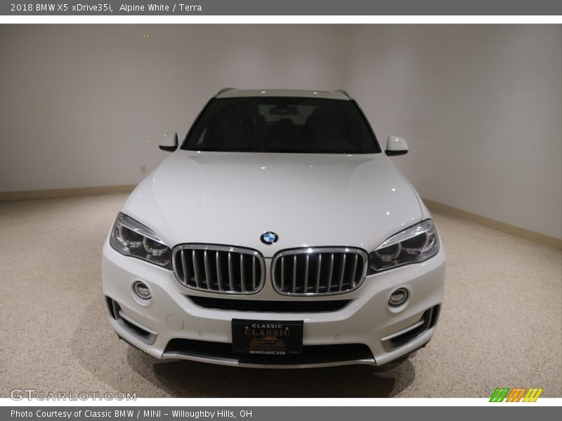 Alpine White / Terra 2018 BMW X5 xDrive35i