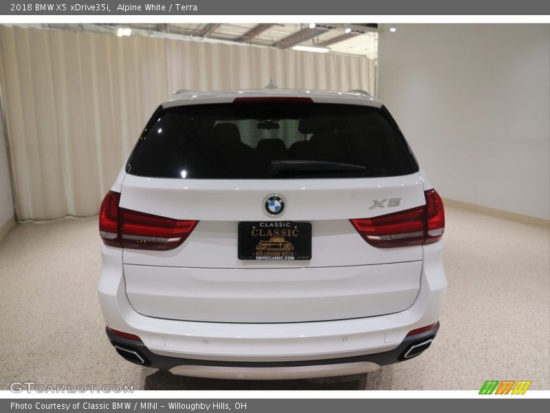 Alpine White / Terra 2018 BMW X5 xDrive35i