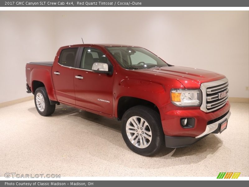 Red Quartz Tintcoat / Cocoa/­Dune 2017 GMC Canyon SLT Crew Cab 4x4
