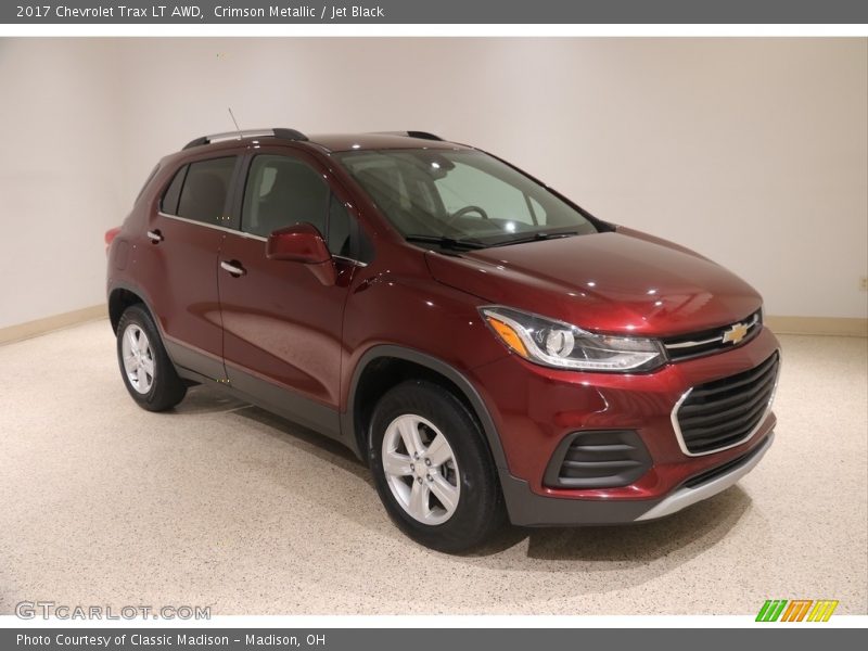 Crimson Metallic / Jet Black 2017 Chevrolet Trax LT AWD