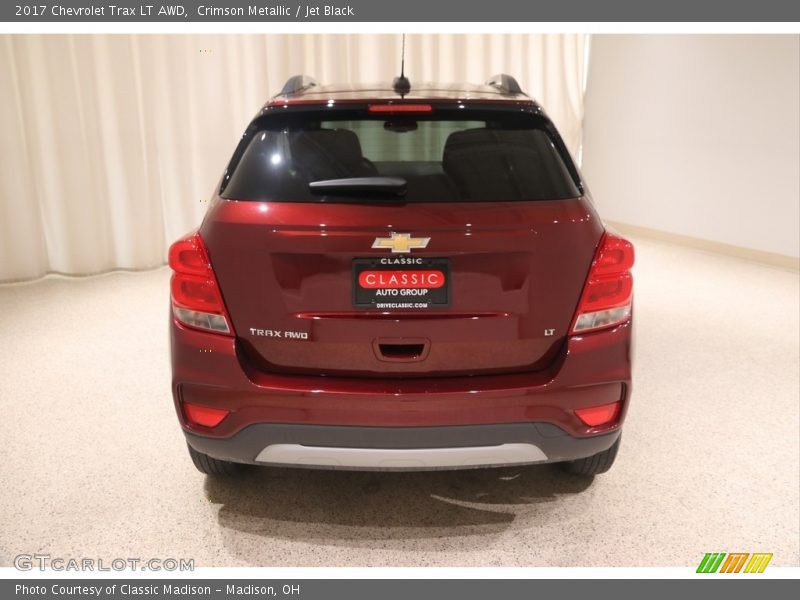 Crimson Metallic / Jet Black 2017 Chevrolet Trax LT AWD
