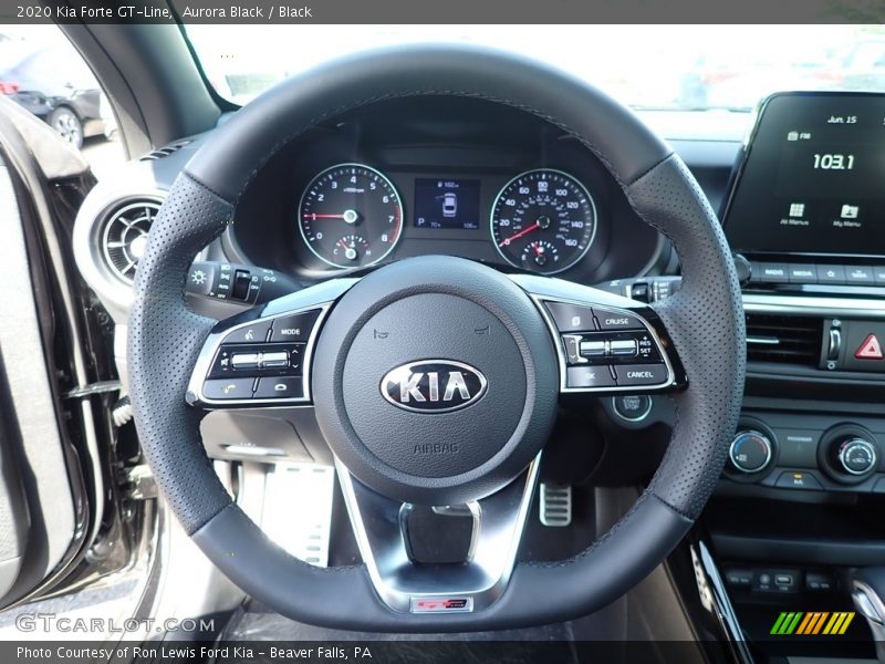 Aurora Black / Black 2020 Kia Forte GT-Line
