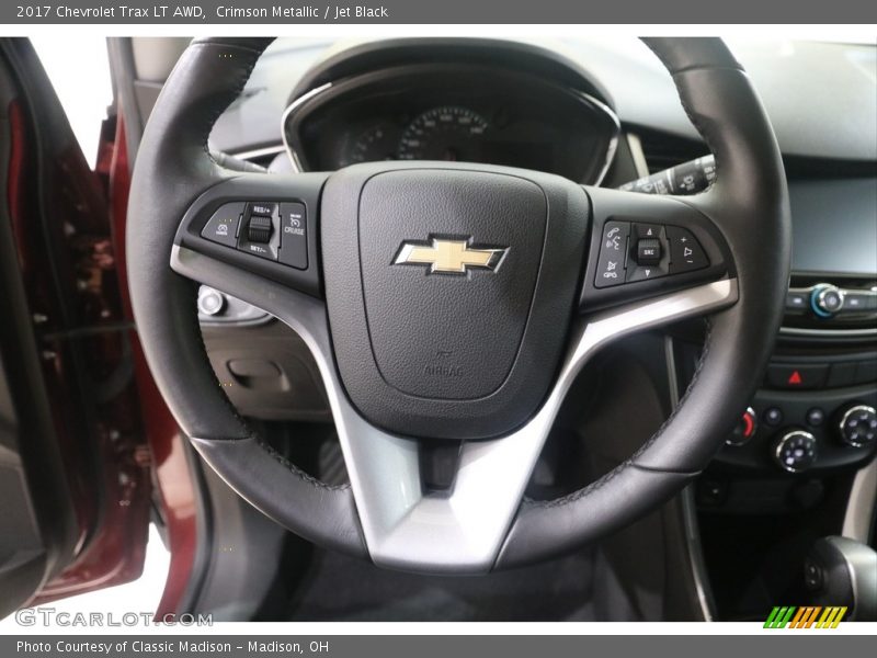 Crimson Metallic / Jet Black 2017 Chevrolet Trax LT AWD