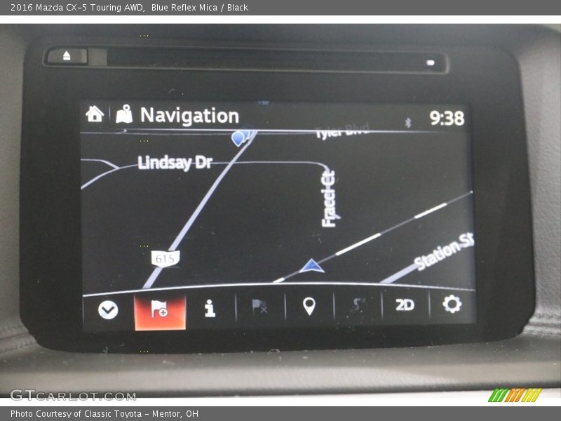 Blue Reflex Mica / Black 2016 Mazda CX-5 Touring AWD