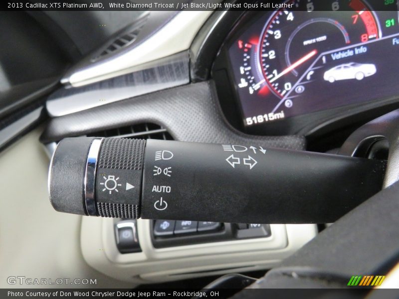 White Diamond Tricoat / Jet Black/Light Wheat Opus Full Leather 2013 Cadillac XTS Platinum AWD