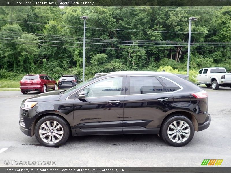 Agate Black / Ebony 2019 Ford Edge Titanium AWD