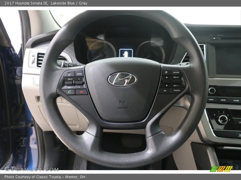 Lakeside Blue / Gray 2017 Hyundai Sonata SE
