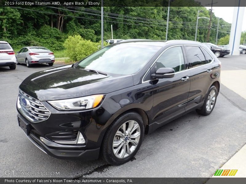 Agate Black / Ebony 2019 Ford Edge Titanium AWD