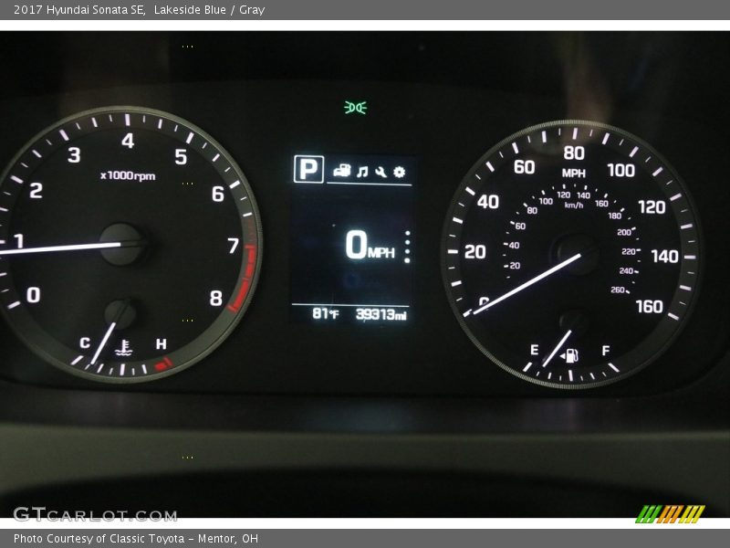 Lakeside Blue / Gray 2017 Hyundai Sonata SE