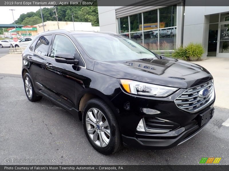 Agate Black / Ebony 2019 Ford Edge Titanium AWD