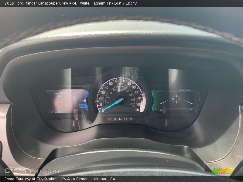 White Platinum Tri-Coat / Ebony 2019 Ford Ranger Lariat SuperCrew 4x4