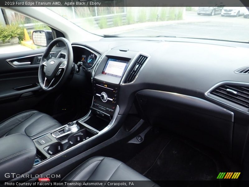 Agate Black / Ebony 2019 Ford Edge Titanium AWD