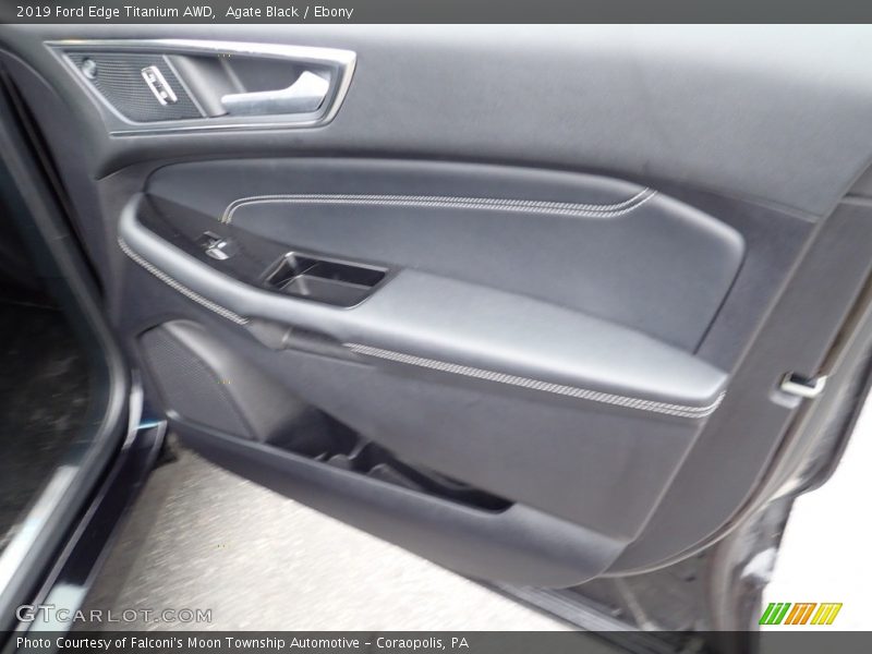 Agate Black / Ebony 2019 Ford Edge Titanium AWD