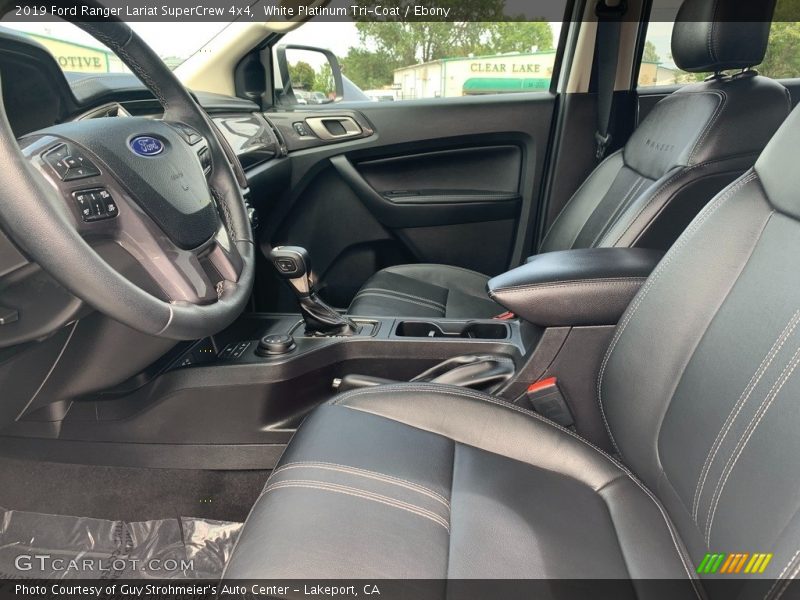 White Platinum Tri-Coat / Ebony 2019 Ford Ranger Lariat SuperCrew 4x4