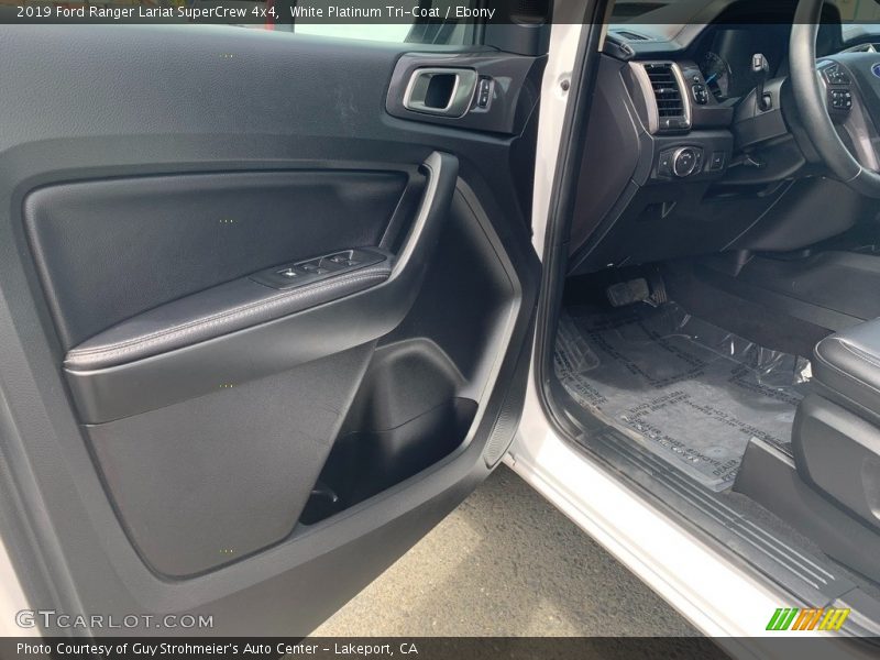 White Platinum Tri-Coat / Ebony 2019 Ford Ranger Lariat SuperCrew 4x4