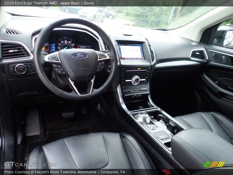 Agate Black / Ebony 2019 Ford Edge Titanium AWD