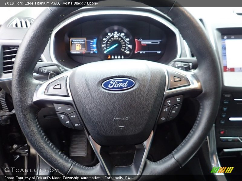 Agate Black / Ebony 2019 Ford Edge Titanium AWD