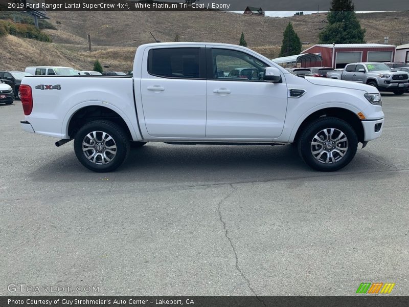 White Platinum Tri-Coat / Ebony 2019 Ford Ranger Lariat SuperCrew 4x4