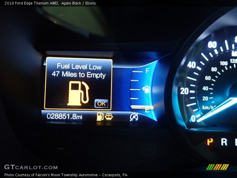 Agate Black / Ebony 2019 Ford Edge Titanium AWD