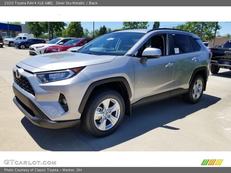 Silver Sky Metallic / Black 2020 Toyota RAV4 XLE AWD