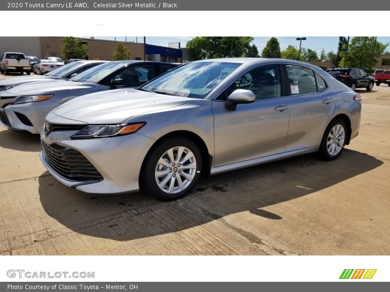 Celestial Silver Metallic / Black 2020 Toyota Camry LE AWD