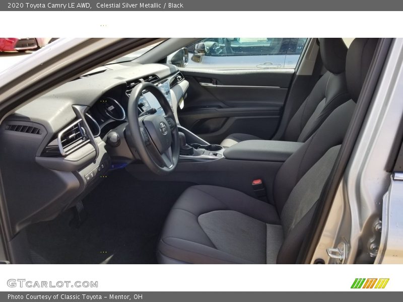 Celestial Silver Metallic / Black 2020 Toyota Camry LE AWD