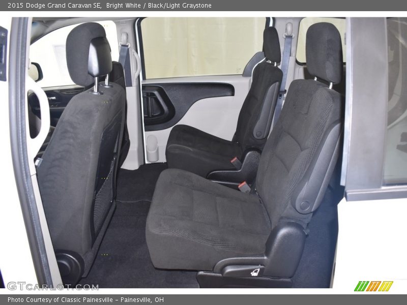 Bright White / Black/Light Graystone 2015 Dodge Grand Caravan SE