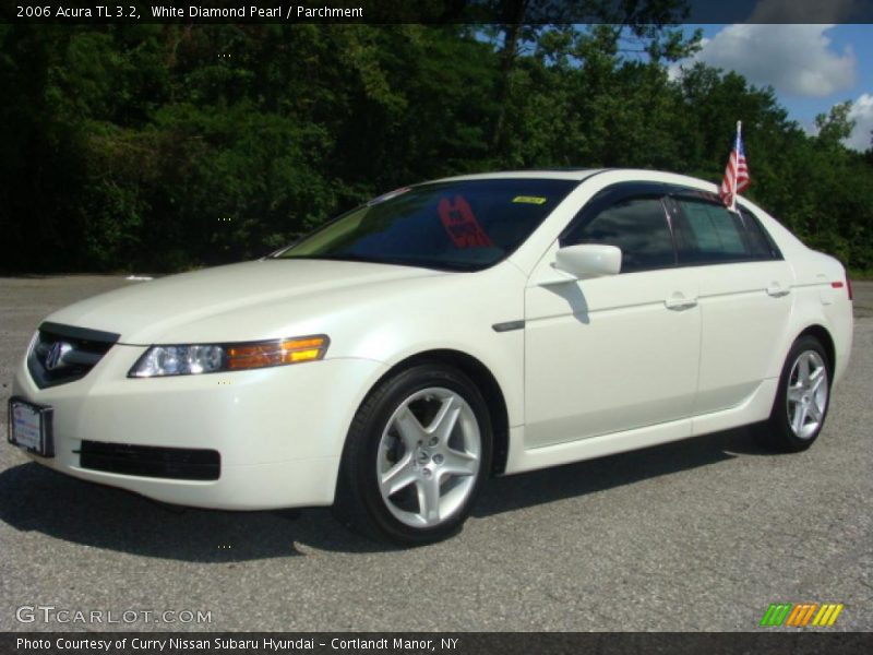 White Diamond Pearl / Parchment 2006 Acura TL 3.2