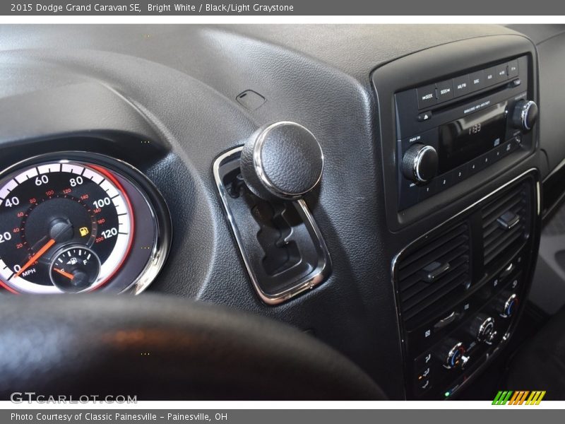 Bright White / Black/Light Graystone 2015 Dodge Grand Caravan SE