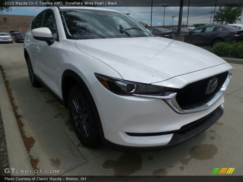 Snowflake White Pearl / Black 2020 Mazda CX-5 Touring AWD