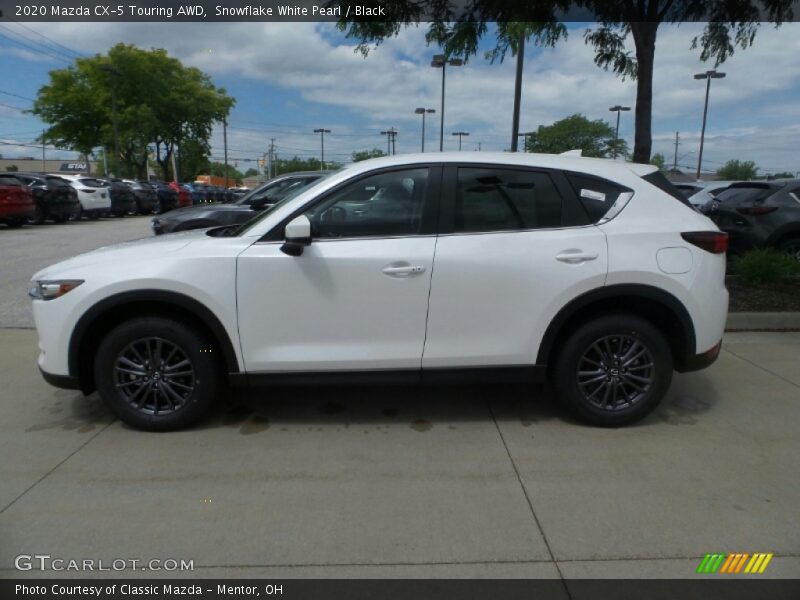 Snowflake White Pearl / Black 2020 Mazda CX-5 Touring AWD