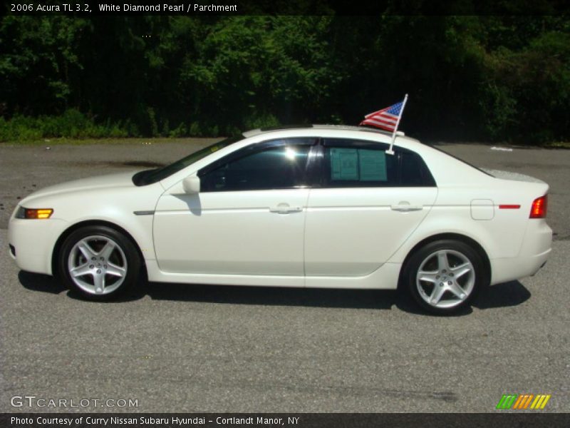 White Diamond Pearl / Parchment 2006 Acura TL 3.2