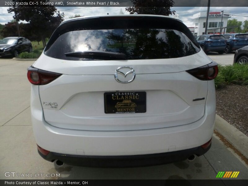 Snowflake White Pearl / Black 2020 Mazda CX-5 Touring AWD