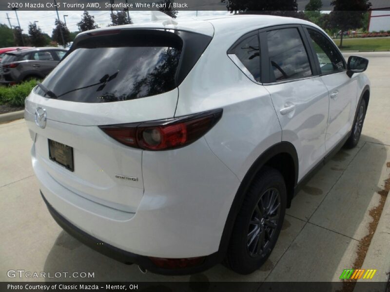 Snowflake White Pearl / Black 2020 Mazda CX-5 Touring AWD